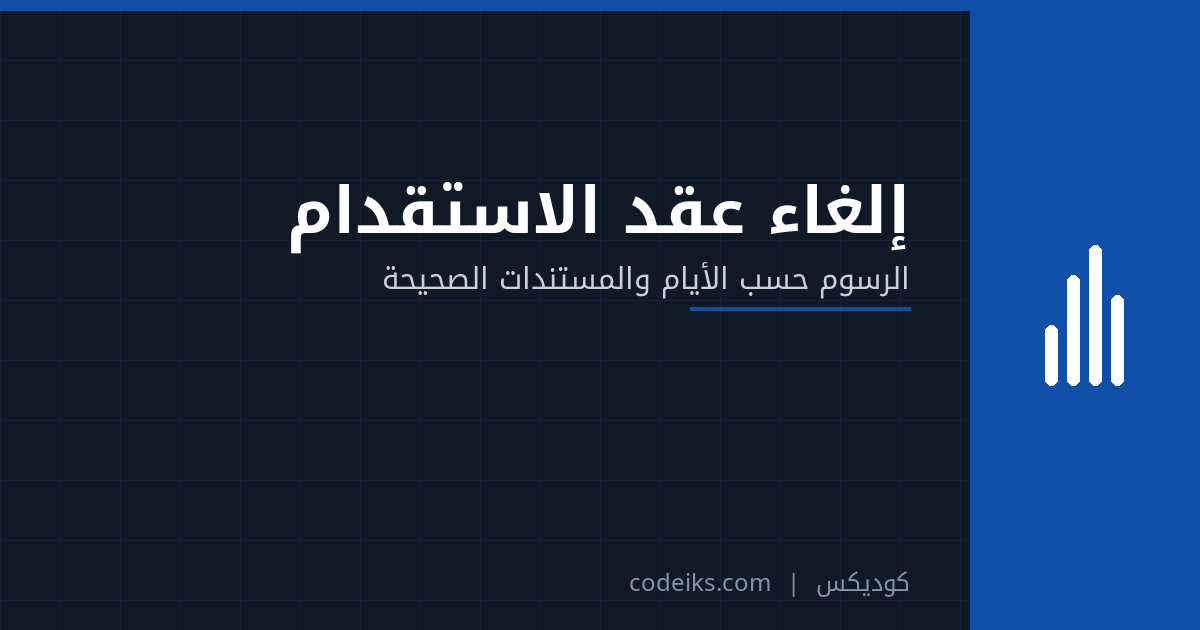 إلغاء عقد الاستقدام من العميل: رسوم الإلغاء حسب الأيام ومتى يُرد كامل المبلغ